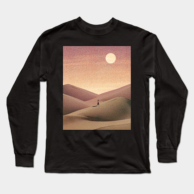Alone in the dunes Long Sleeve T-Shirt by kushu